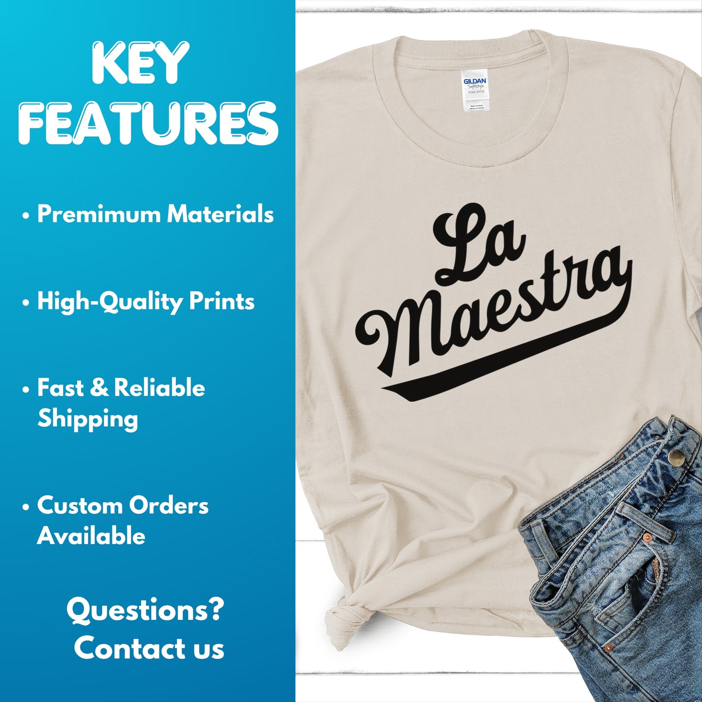 La Maestra - The Teacher Heavy Cotton Tee