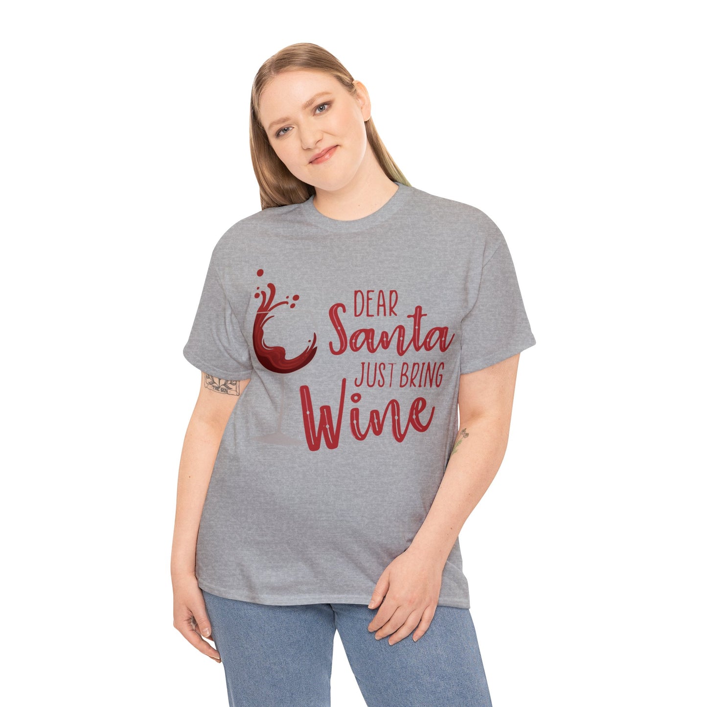 Dear Santa, Just Bring Wine | Cotton Tee