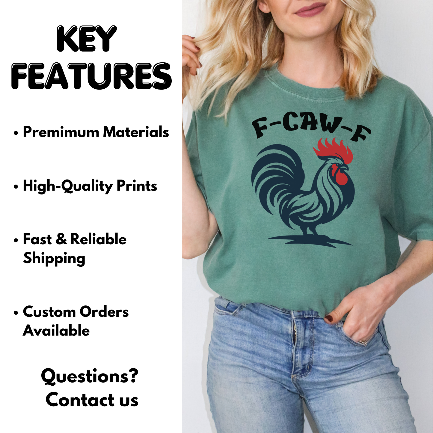 Bold Rooster T-Shirt, Farm Life Graphic Tee, Rustic Country Shirt, Chicken Lover Gift, Rooster Pride Top, Barnyard Style Tee