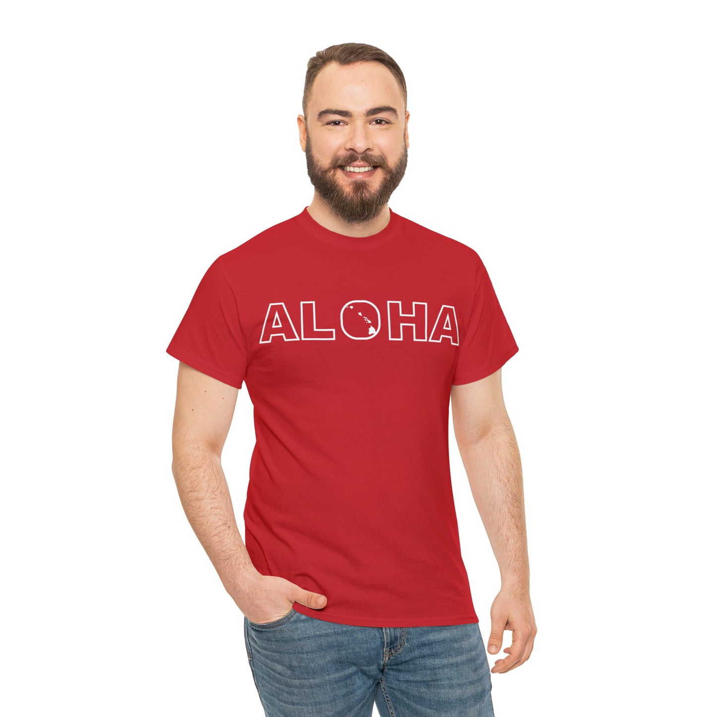 Aloha T-Shirt with Hawaiian Islands