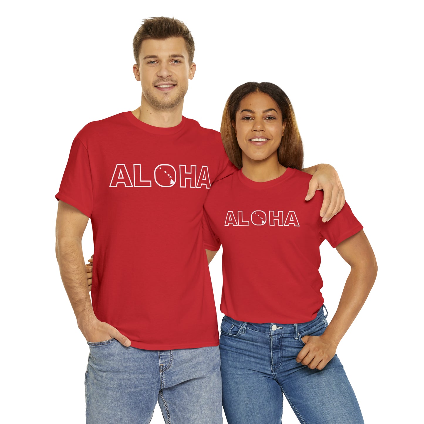Aloha T-Shirt with Hawaiian Islands