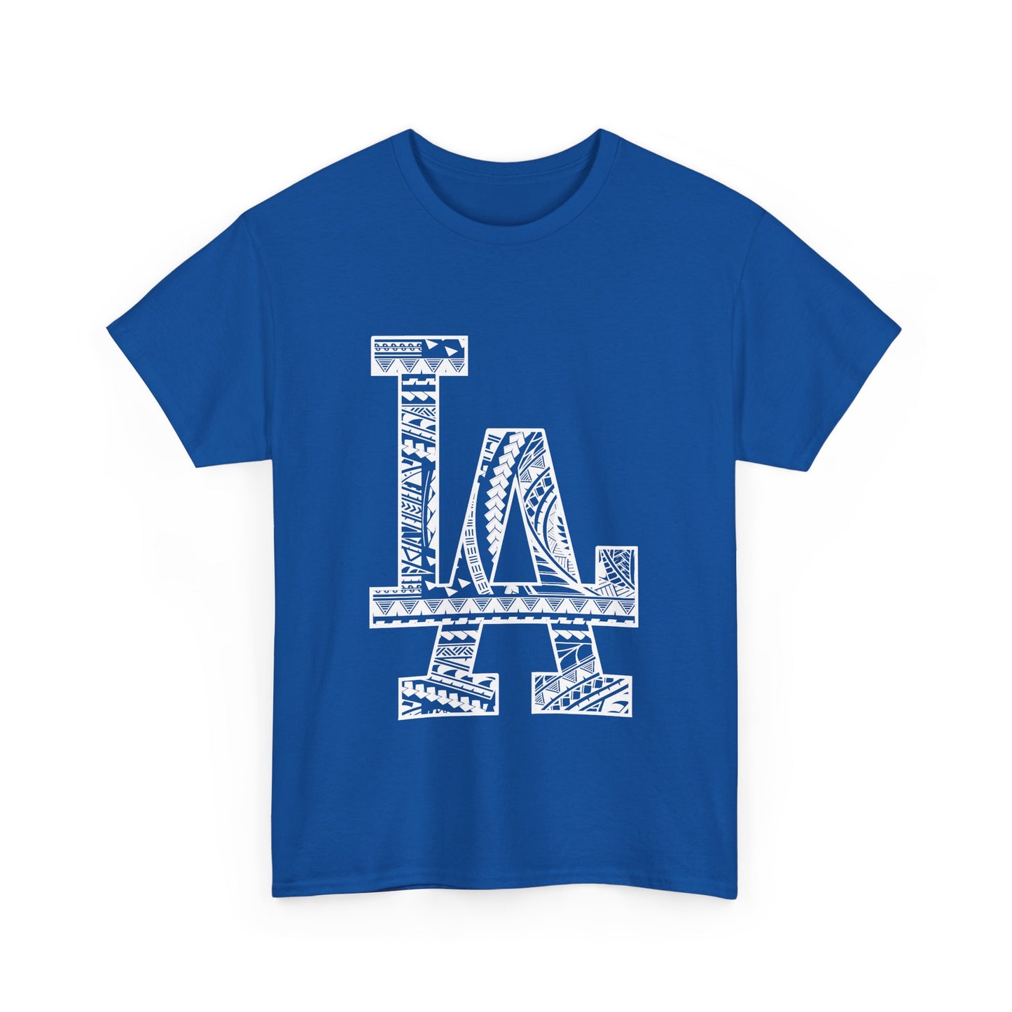 LA Tribal Style Logo - Modern Minimalist Los Angeles Design | Cotton T-Shirt