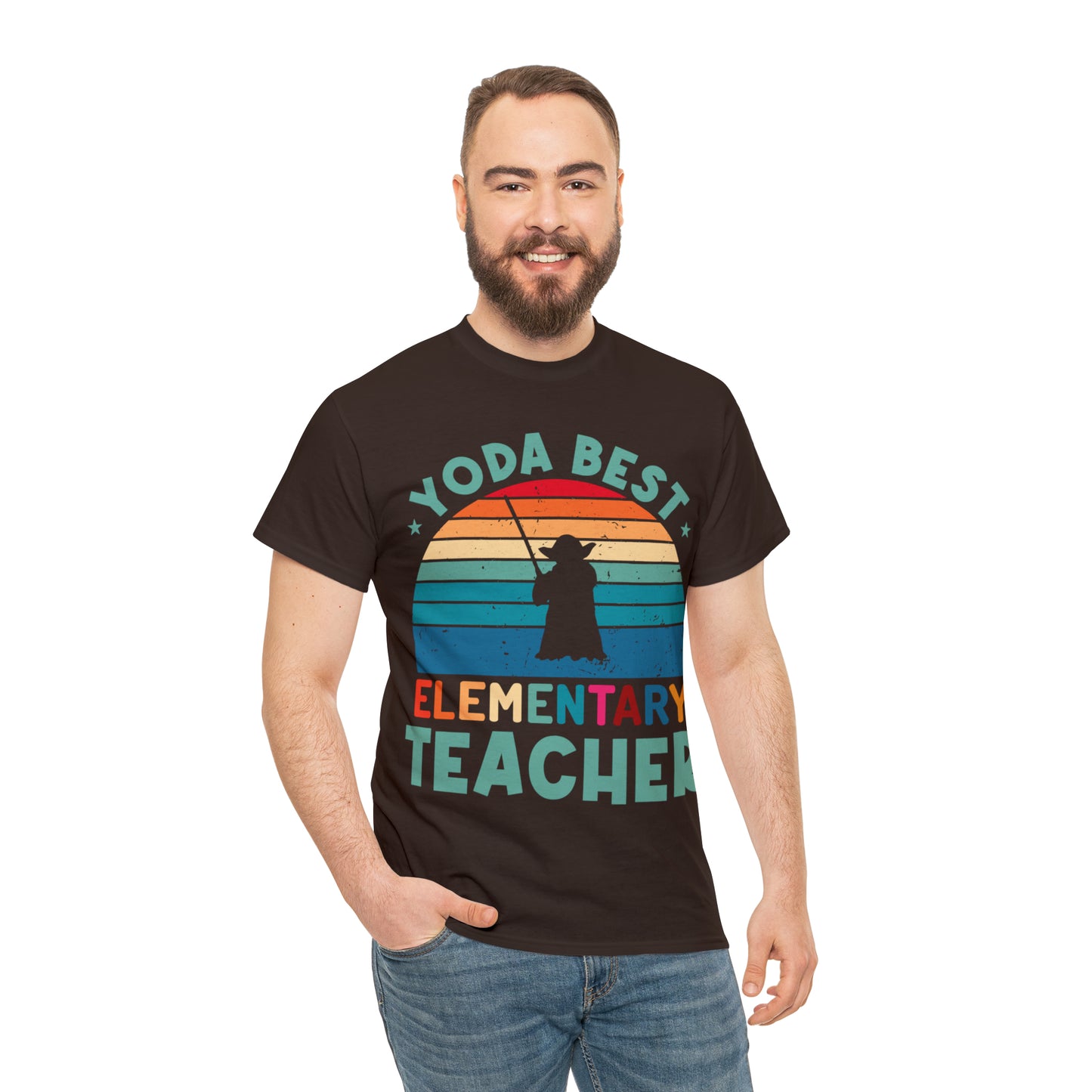 Yoda Best Elementary Teacher Vintage T-shirt