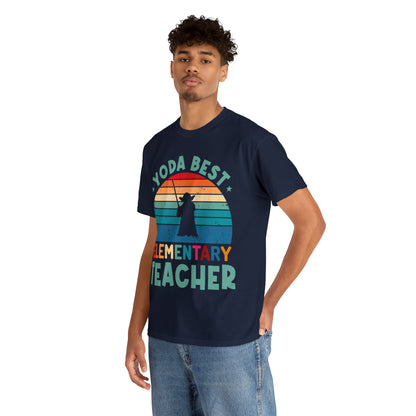 Yoda Best Elementary Teacher Vintage T-shirt