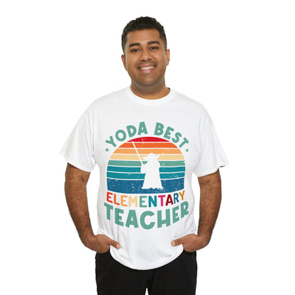 Yoda Best Elementary Teacher Vintage T-shirt