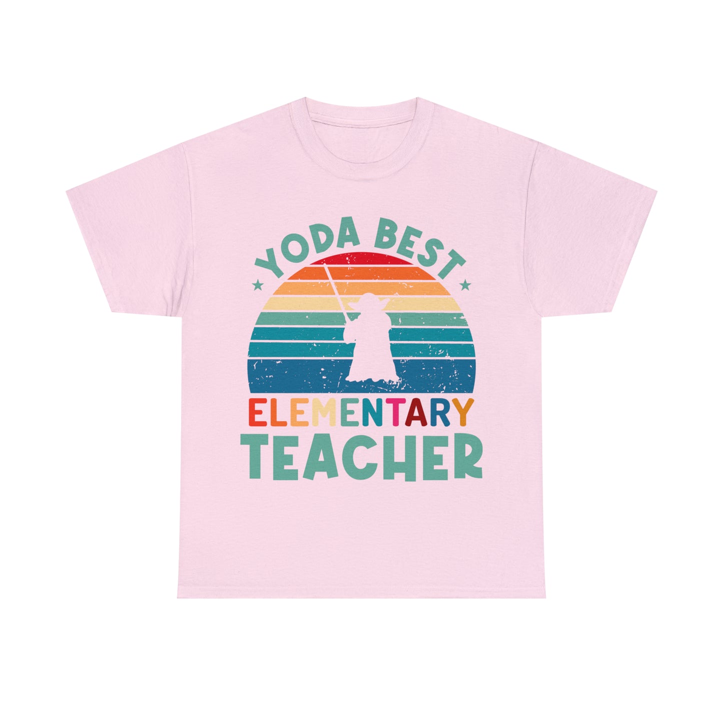 Yoda Best Elementary Teacher Vintage T-shirt