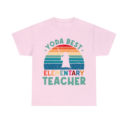 Yoda Best Elementary Teacher Vintage T-shirt