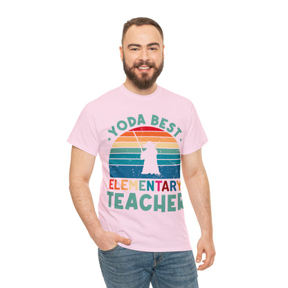 Yoda Best Elementary Teacher Vintage T-shirt