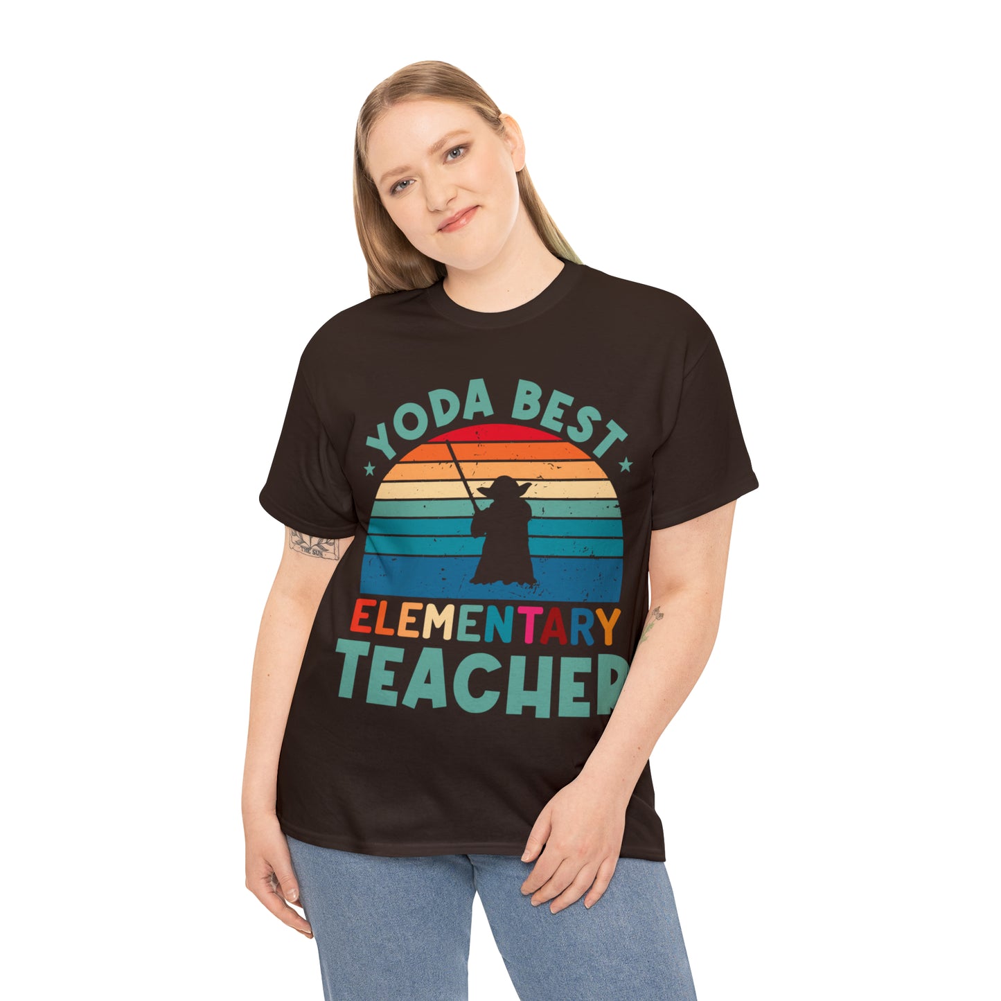 Yoda Best Elementary Teacher Vintage T-shirt