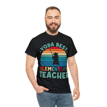 Yoda Best Elementary Teacher Vintage T-shirt