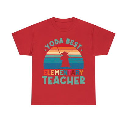 Yoda Best Elementary Teacher Vintage T-shirt