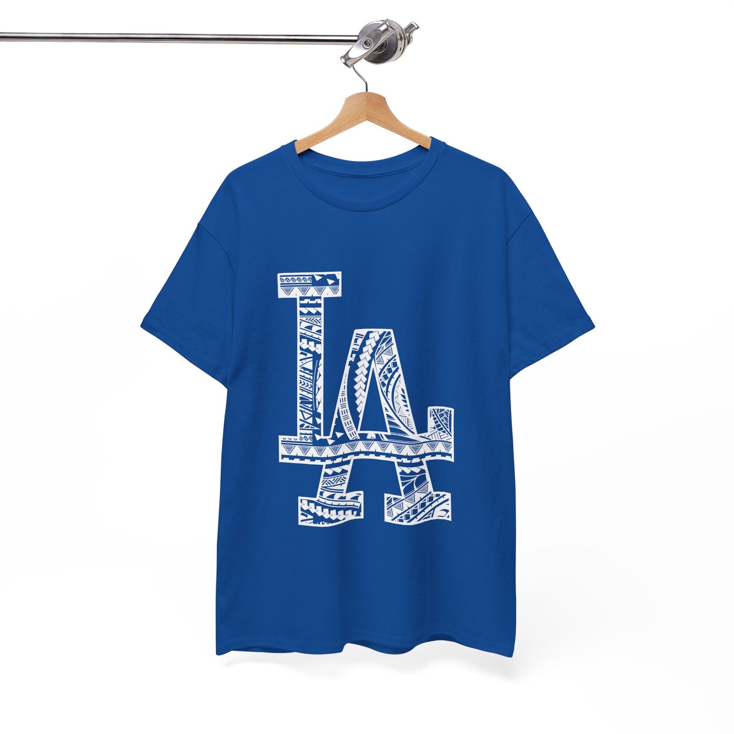 LA Tribal Style Logo - Modern Minimalist Los Angeles Design | Cotton T-Shirt