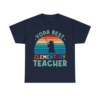 Yoda Best Elementary Teacher Vintage T-shirt