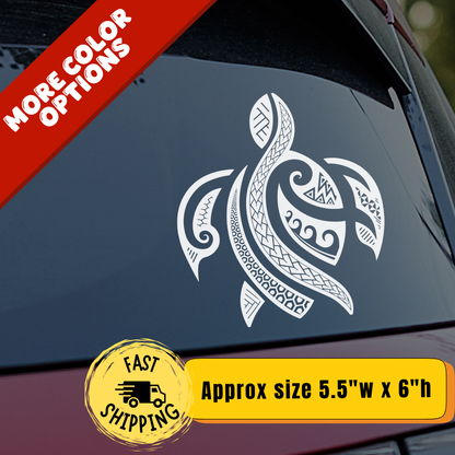 Tribal Turtle Decal