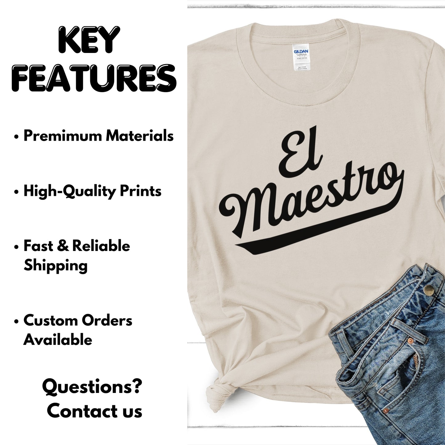 El Maestro - The Teacher Heavy Cotton Tee