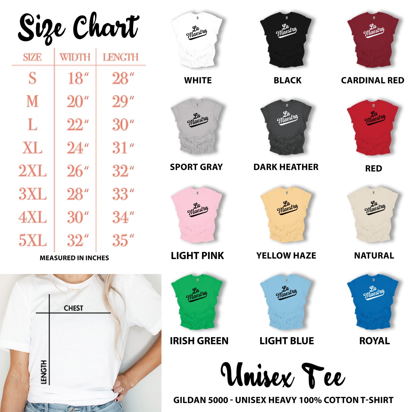 La Maestra - The Teacher Heavy Cotton Tee
