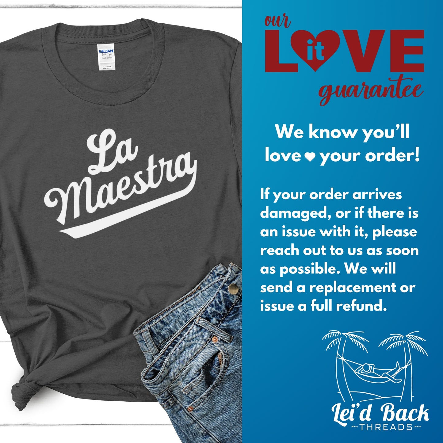 La Maestra - The Teacher Heavy Cotton Tee