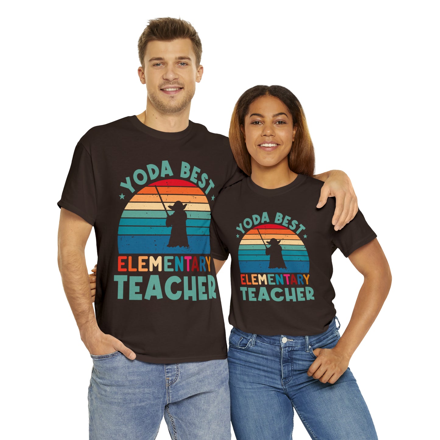 Yoda Best Elementary Teacher Vintage T-shirt