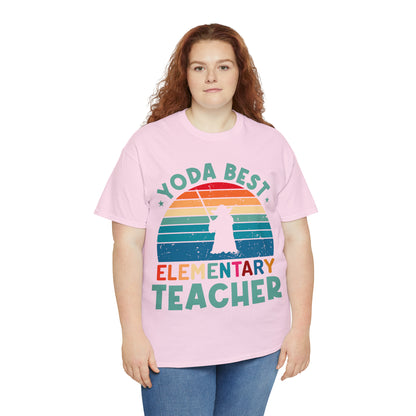 Yoda Best Elementary Teacher Vintage T-shirt