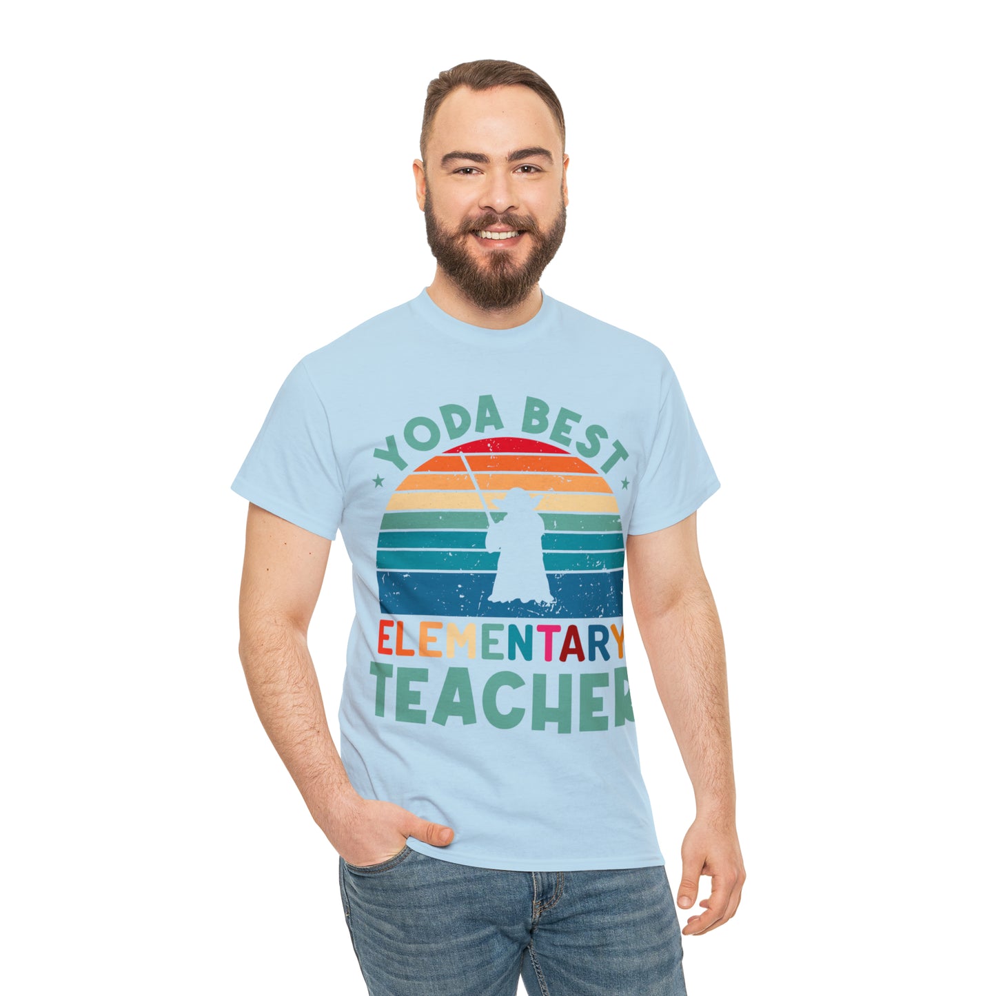 Yoda Best Elementary Teacher Vintage T-shirt