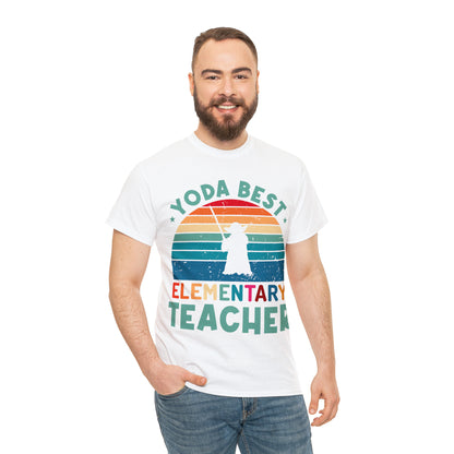 Yoda Best Elementary Teacher Vintage T-shirt