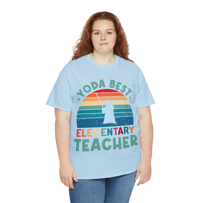 Yoda Best Elementary Teacher Vintage T-shirt