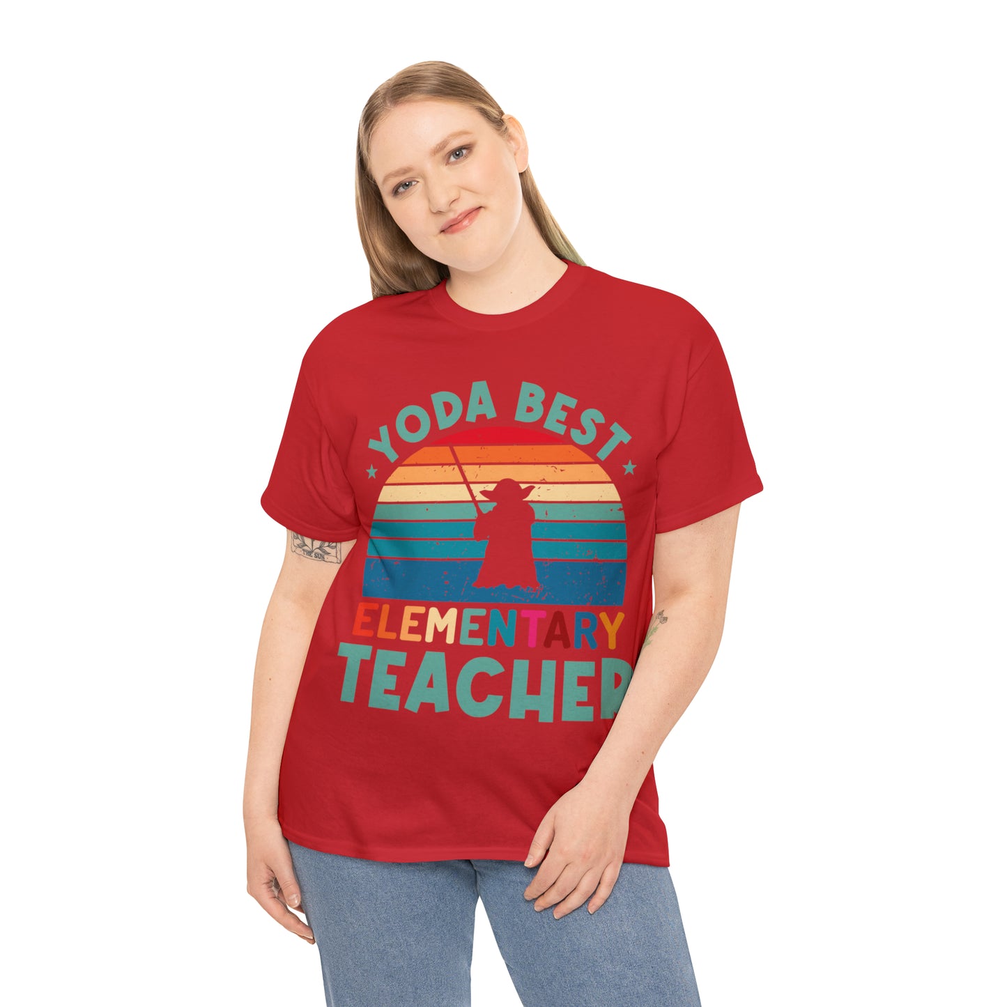 Yoda Best Elementary Teacher Vintage T-shirt