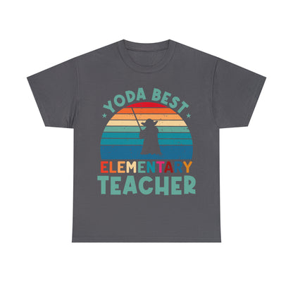 Yoda Best Elementary Teacher Vintage T-shirt