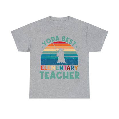 Yoda Best Elementary Teacher Vintage T-shirt