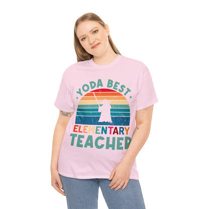 Yoda Best Elementary Teacher Vintage T-shirt