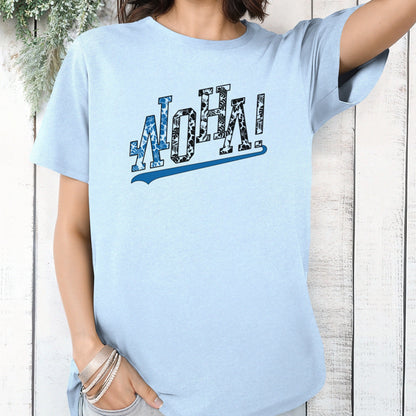 Aloha T-shirt | Hawaiian Floral Sports Tropical T-shirt | Perfect Baseball Mom Gift | Hawaiian Graphic Tee