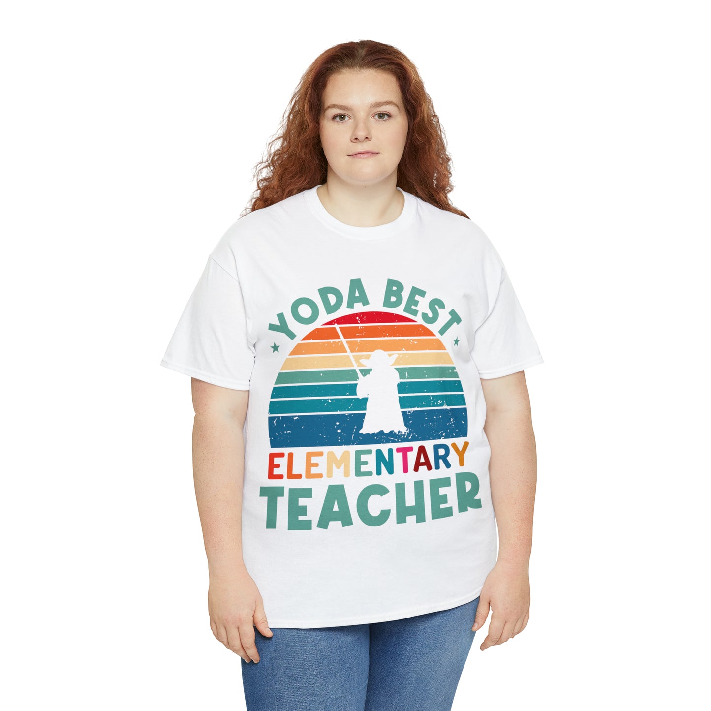 Yoda Best Elementary Teacher Vintage T-shirt