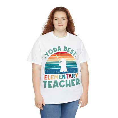 Yoda Best Elementary Teacher Vintage T-shirt