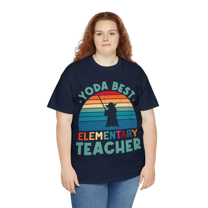 Yoda Best Elementary Teacher Vintage T-shirt