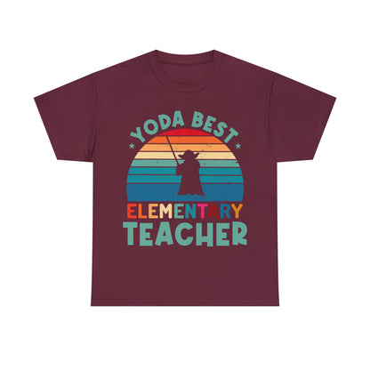 Yoda Best Elementary Teacher Vintage T-shirt