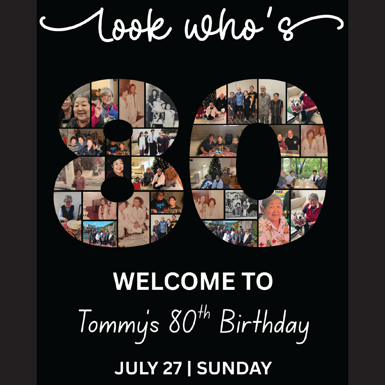 Custom Personalized Photo Collage Template, Editable Collage Template, Birthday Collage, Custom Gift for Birthday, Anniversary's etc. Photo Collage, Canva