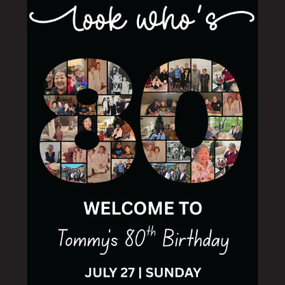 Custom Personalized Photo Collage Template, Editable Collage Template, Birthday Collage, Custom Gift for Birthday, Anniversary's etc. Photo Collage, Canva