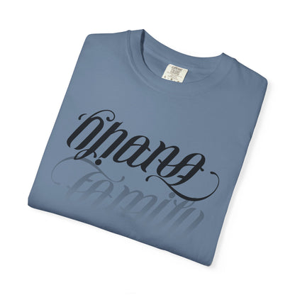 Ohana Family Ambigram T-Shirt | Hawaiian Calligraphy Shirt, Reversible Design Tee, Family Matching Aloha Shirt, Fast Shipping, Gift Idea