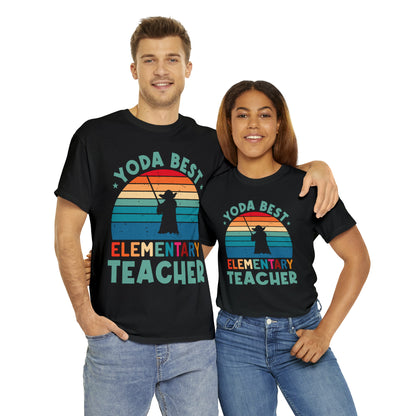 Yoda Best Elementary Teacher Vintage T-shirt