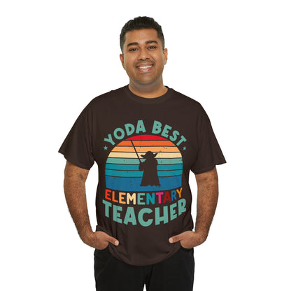 Yoda Best Elementary Teacher Vintage T-shirt