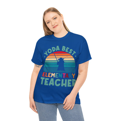 Yoda Best Elementary Teacher Vintage T-shirt