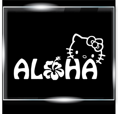 Aloha Hello Kitty Decal