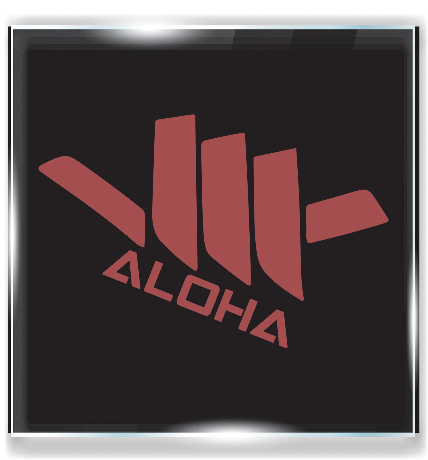 Aloha Shaka Car Decal, Hawaiian Hang Loose Vinyl Sticker, Polynesian Shaka Sign Window Graphic, Island Spirit Car Accessory