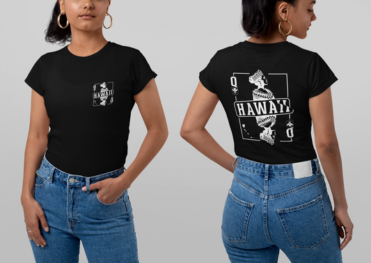 Queen Liliʻuokalani Playing Card T-Shirt | Cotton Tee