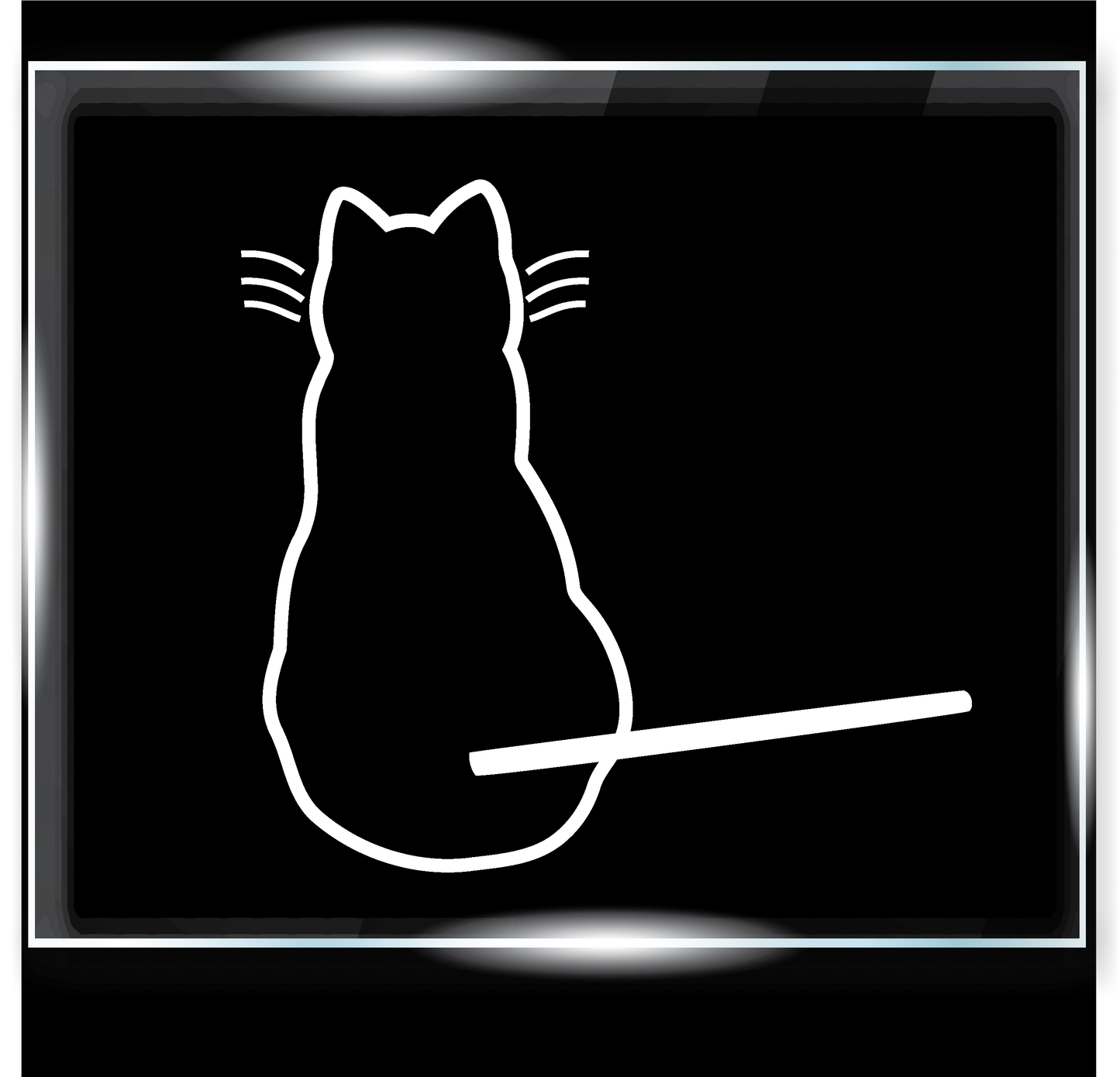 Kitty Cat Wagging Tail Decal