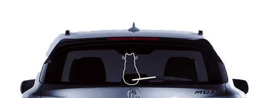 Kitty Cat Wagging Tail Decal