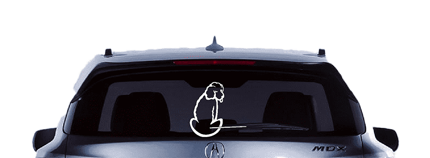 Puppy Dog Wagging Tail Decal