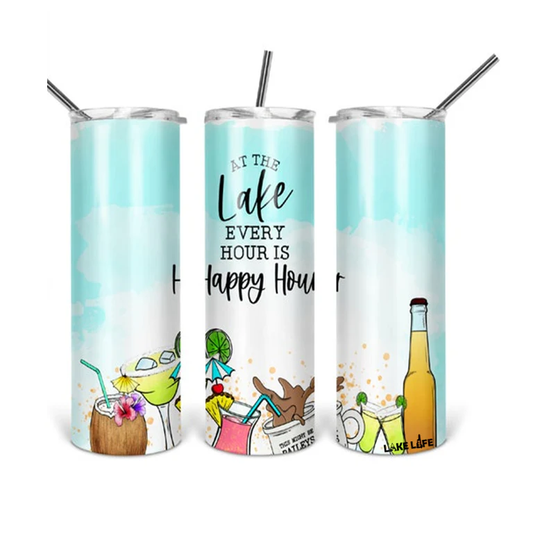 Full Color Sublimation Printing Full Wrap on Mug or Tumbler (cups with handles will not wrap all the way around).