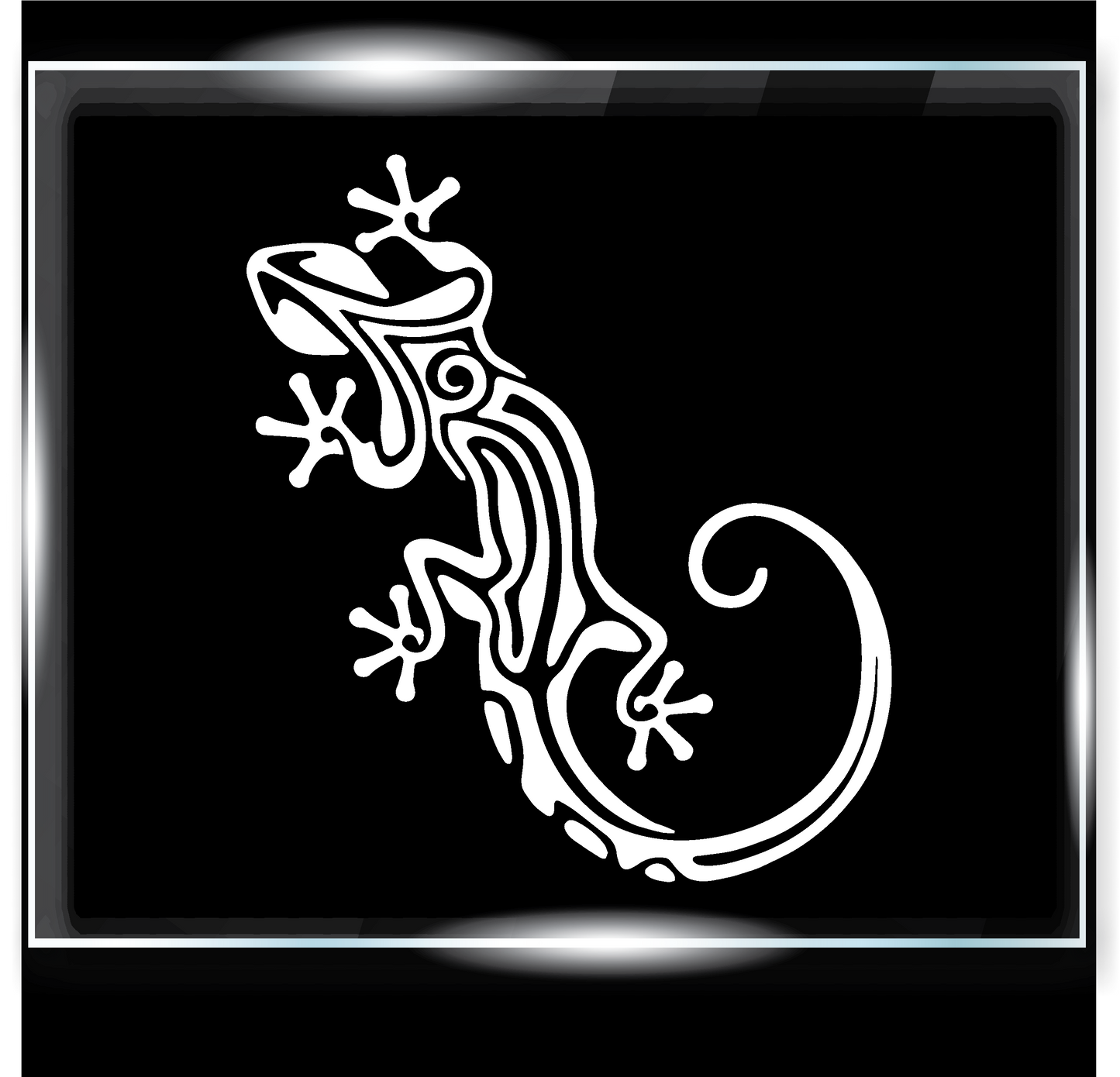 Tribal Gecko Decal