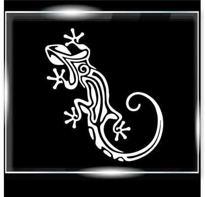 Tribal Gecko Decal